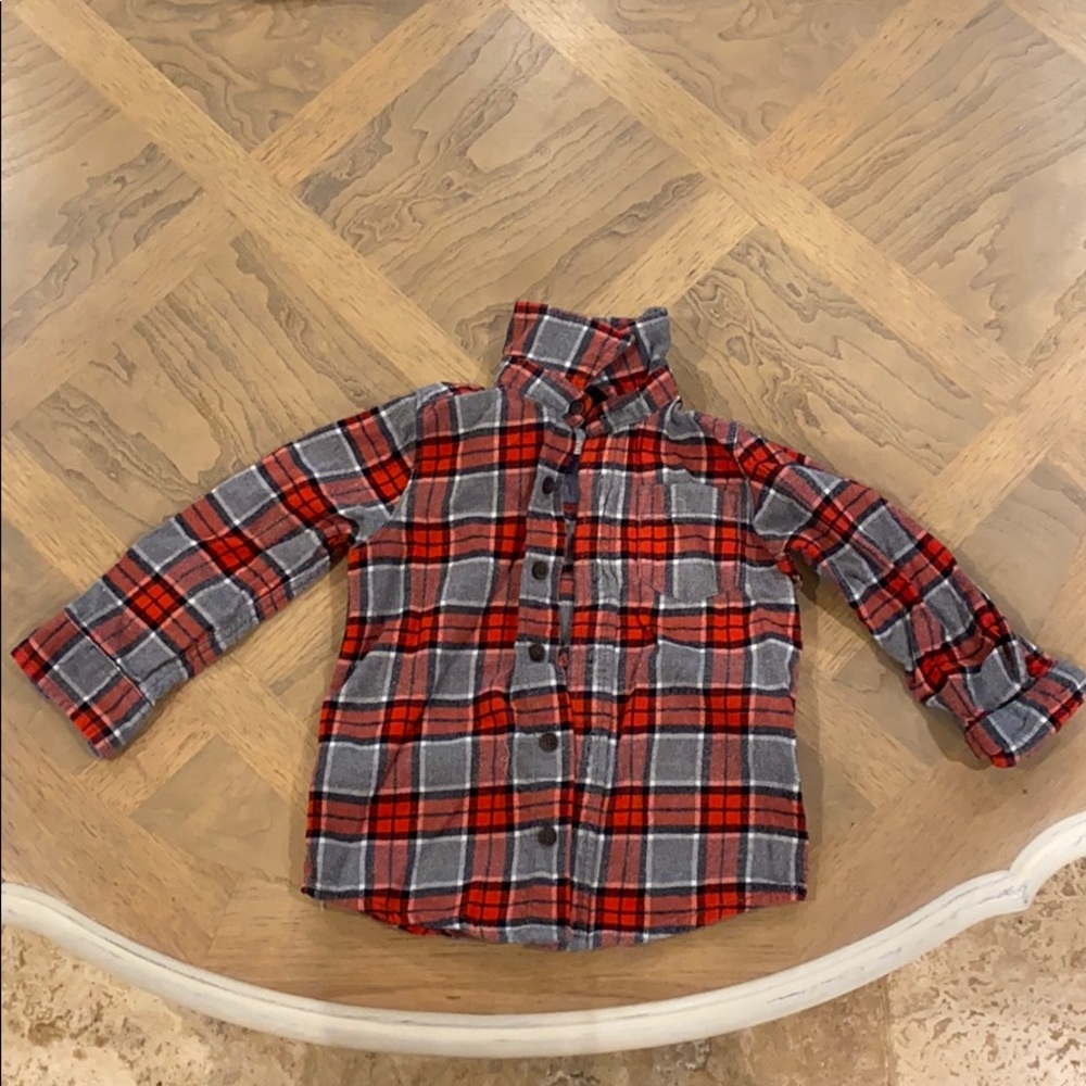 OshKosh kids plaid flannel